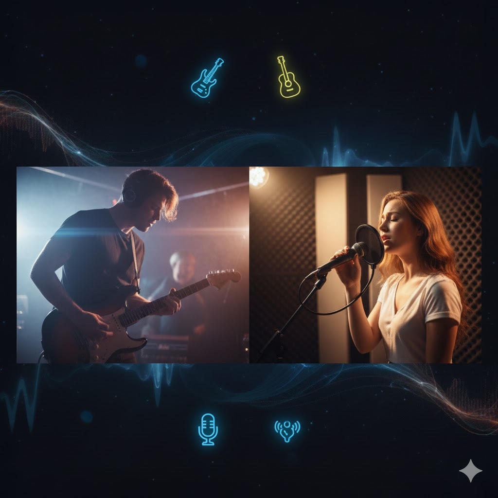 Gitarrlektioner online akustisk och elektrisk